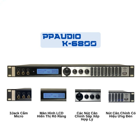 Vang Cơ PPaudio K-6800 - Hàng Chính Hãng