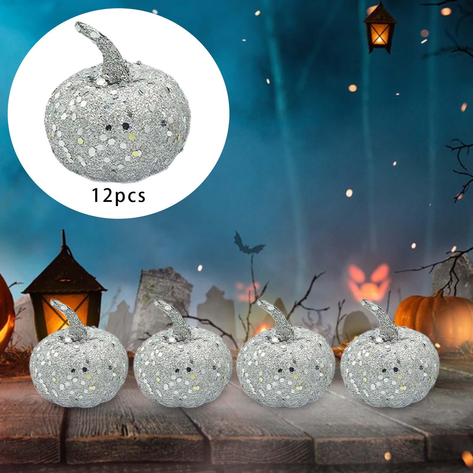 12x Foam Pumpkin Models Handmade for Table Centerpiece Thanksgiving Festival