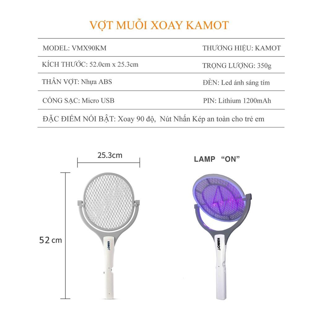 Vợt muỗi | đập muỗi | vợt muỗi xoay Kamot