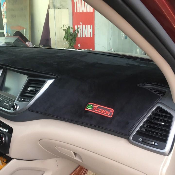 Thảm Taplo chống nóng lông cừu cao cấp theo xe HUYNDAI TUCSON 2017 - 2019
