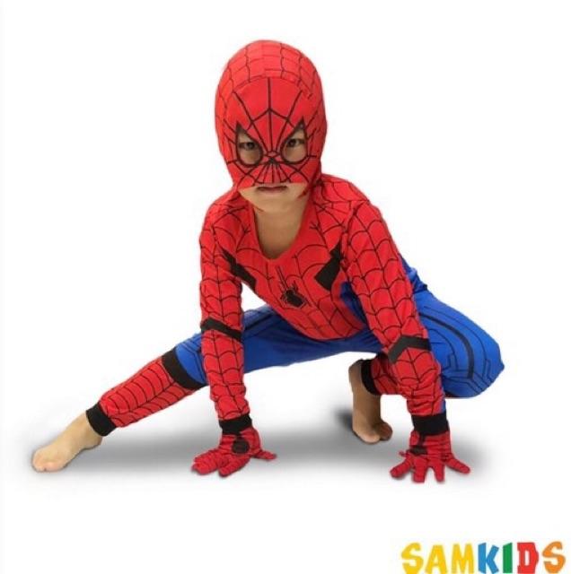 Bộ đồ siêu nhân nhện spider man SK009 dài Samkids