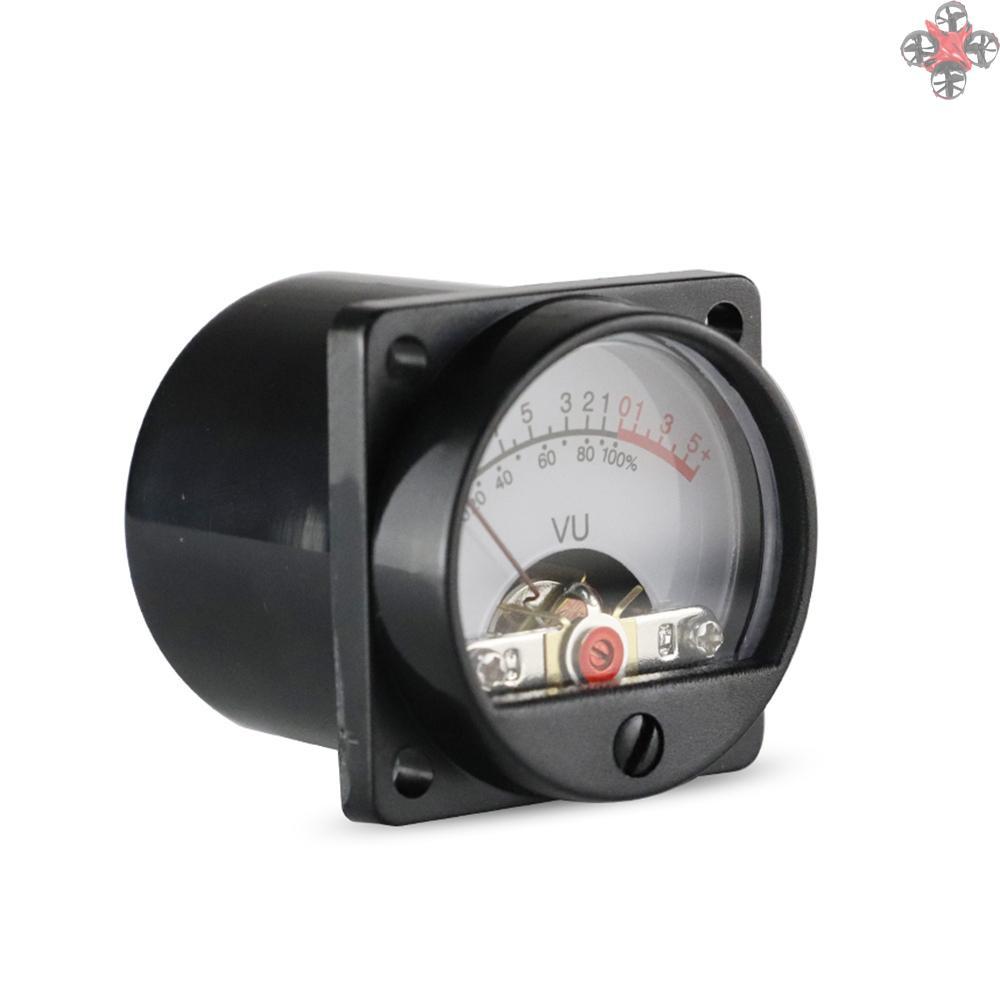 2*500μA Panel VU Meters Double Volume Unit Level Meter Indicator with Back Light Plastic Shell 650Ohm Internal DC Resistance