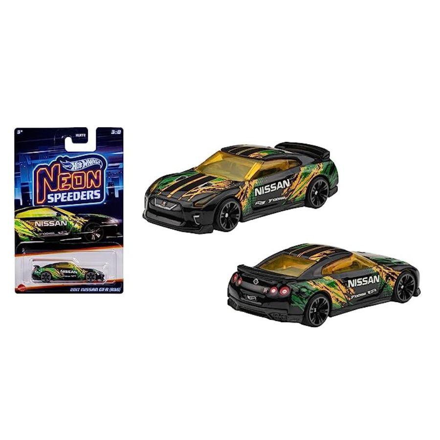 Đồ Chơi Siêu Xe Neon Speeders - 2017 Nissan GT-R (R35) HOT WHEELS HLH75/HLH72