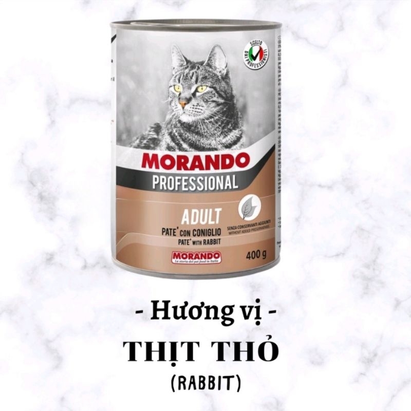 Pate Cho Mèo Nhiều Vị Morando Professional 400g, Thức Ăn Ướt Pate Cho Mèo 11 Vị Hấp Dẫn