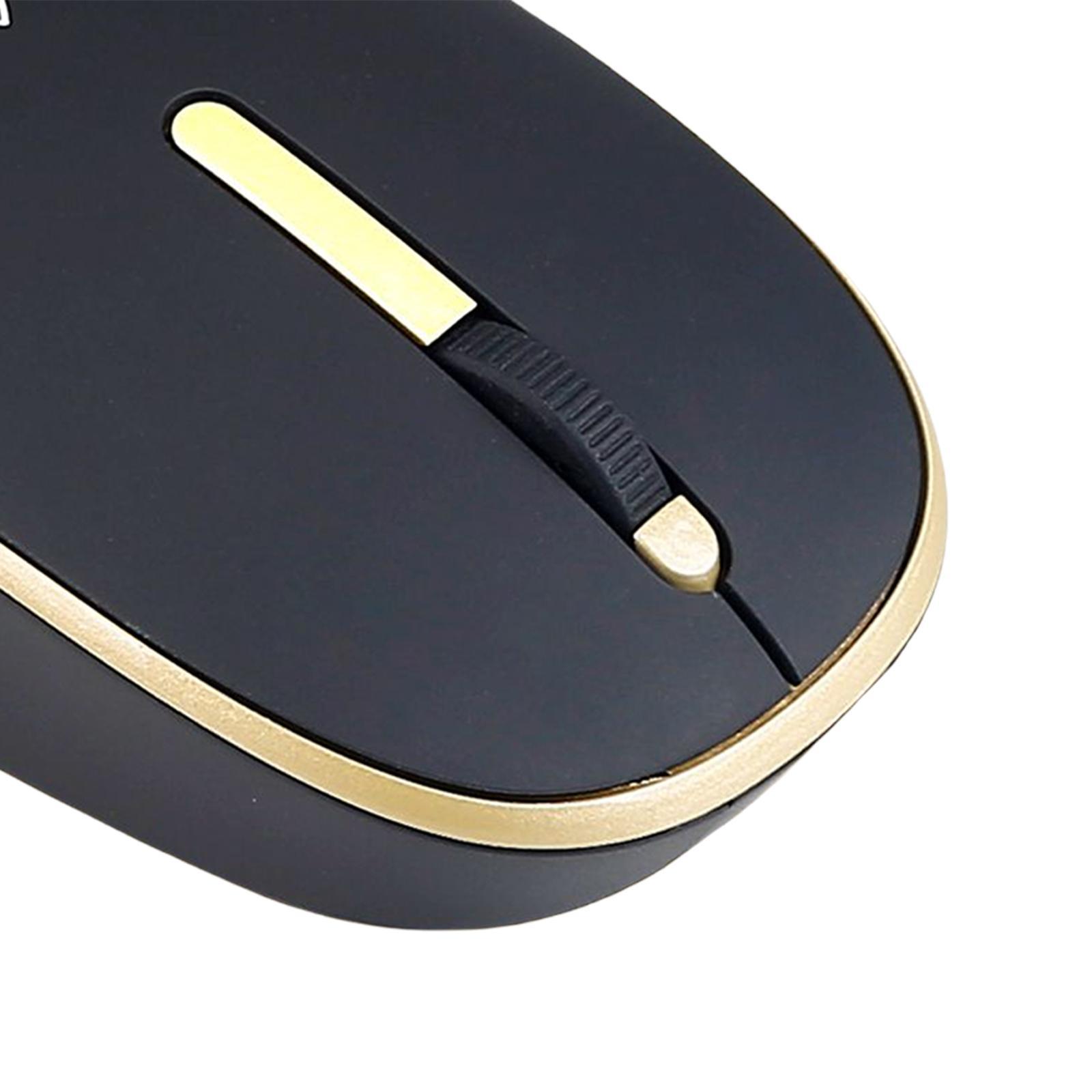 2.4G Wireless Mouse Silent Clicking with USB Receiver for Notebook Desktop
