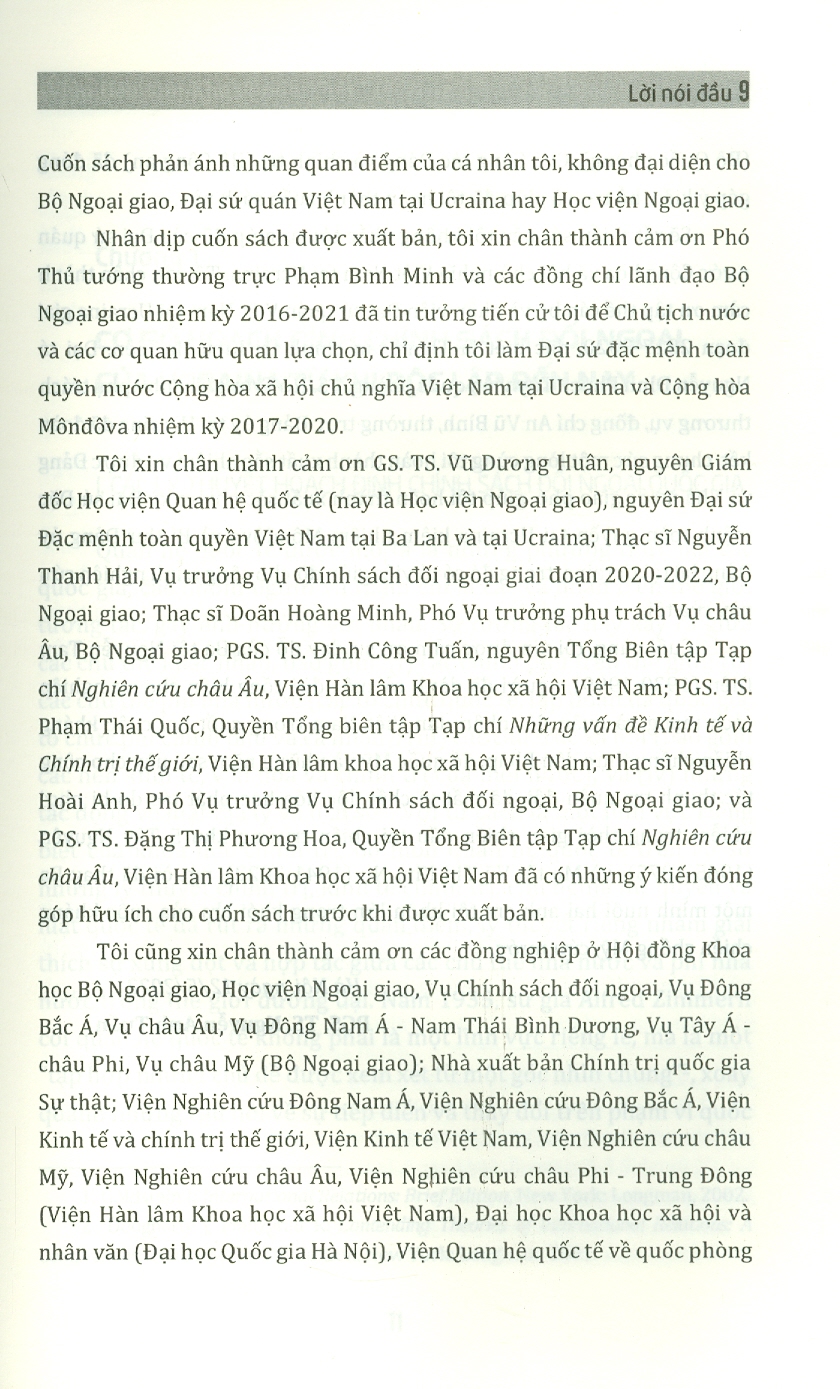 CHÍNH SÁCH ĐỐI NGOẠI CỦA UCRAINA TỪ NĂM 1991 ĐẾN NAY - Nguyễn Anh Tuấn - Nxb Chính trị Quốc Gia Sự thật – bìa mềm