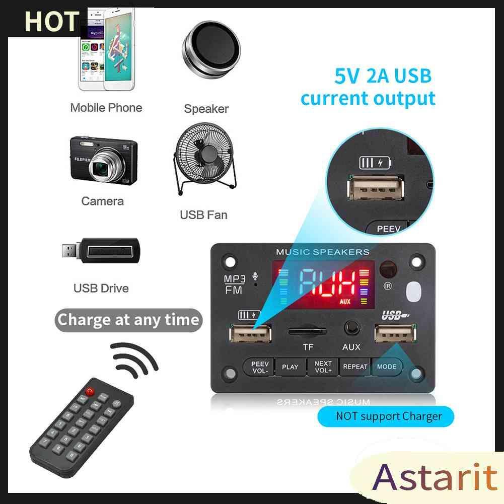 Bảng Mạch Khuếch Đại Âm Thanh Bluetooth 5.0 MP3 DC 7-24V 2x40W Chuyên Dụng Cho Xe Hơi / Nhà Cửa