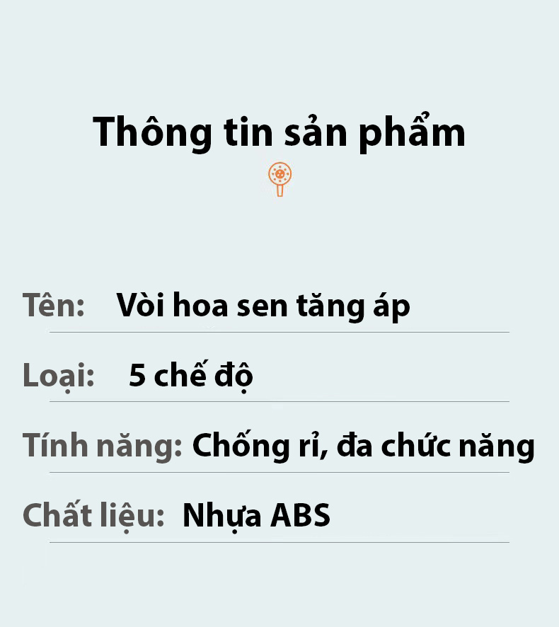 Vòi hoa sen vòi sen tăng áp cao cấp không gỉ