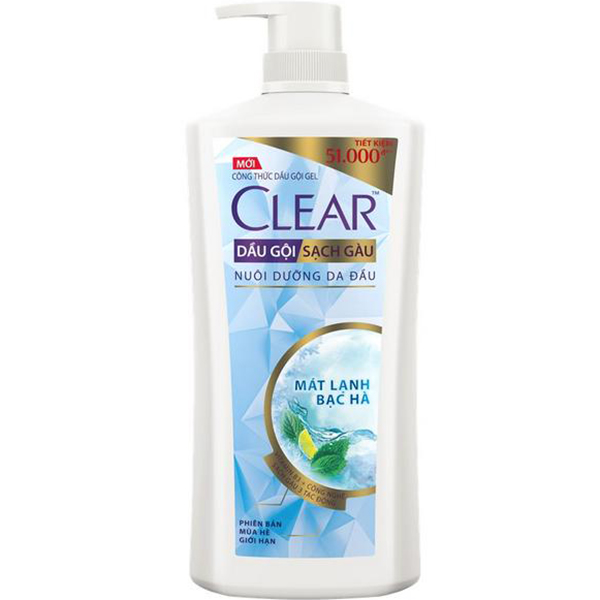 Dầu Gội Dầu Gội Sạch Gàu Clear Mát Lạnh Bạc Hà Phiên Bản Mùa Hè Giới Hạn