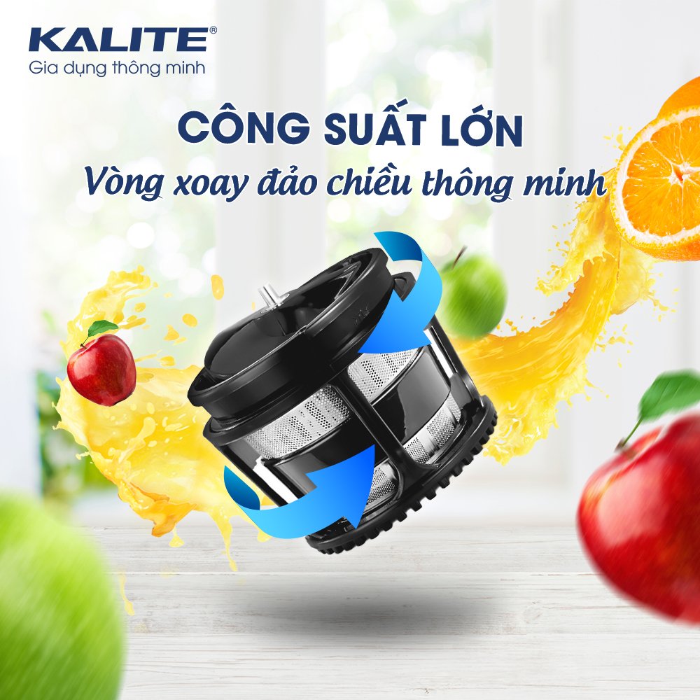 MÁY ÉP TRÁI CÂY KALITE KL-531 (Máy Ép Chậm Dung Tích 250ml - Công Suất 200W) Hàng Chính Hãng