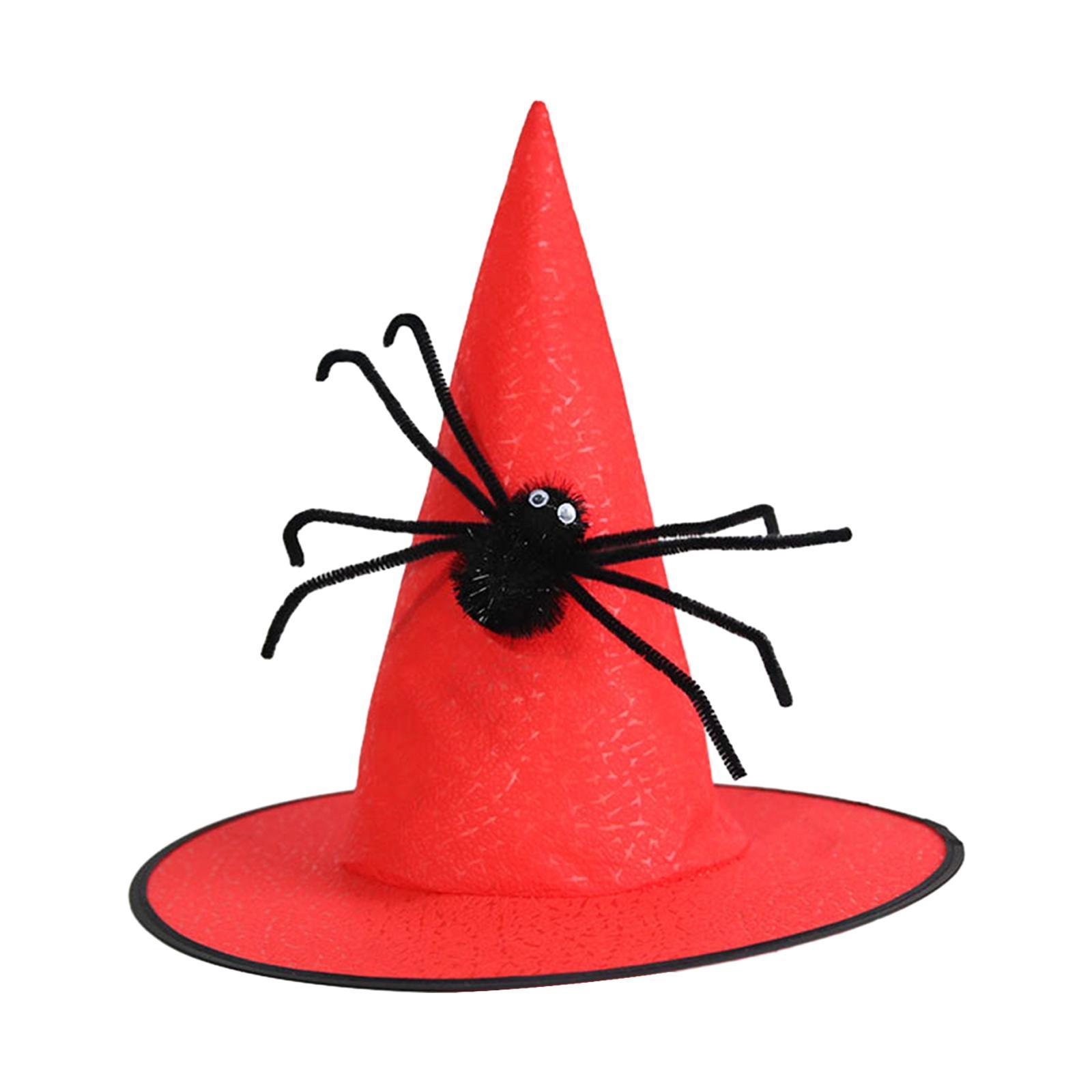 Witch Hat Cap Halloween Costume Accessory for Cosplay Masquerade Fancy Dress