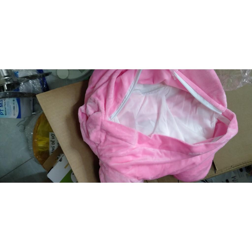 Bộ chăn gối văn phòng 3 trong 1 hình mèo kute