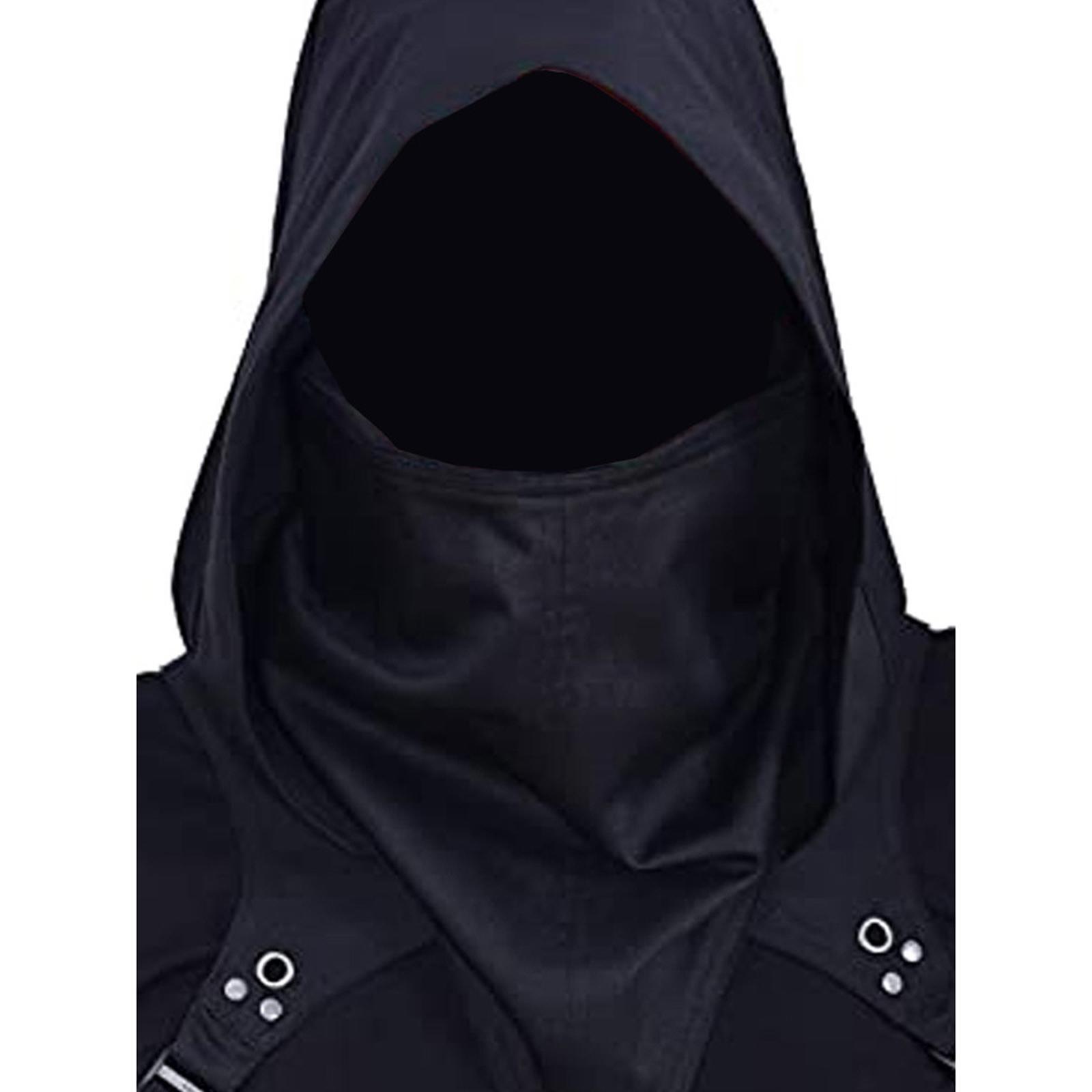 Cowl Hood Halloween Cowl Hooded Cape Hat Costume Accessories Witch Cape Devil Cape Gothic Rogue Cowl Hat for Party Festival Photography Prop