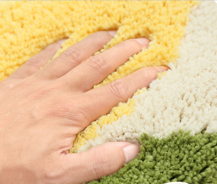 Thảm Cotton Len Dệt Vải Nổi Chiếc Lá Cao Cấp PA9162