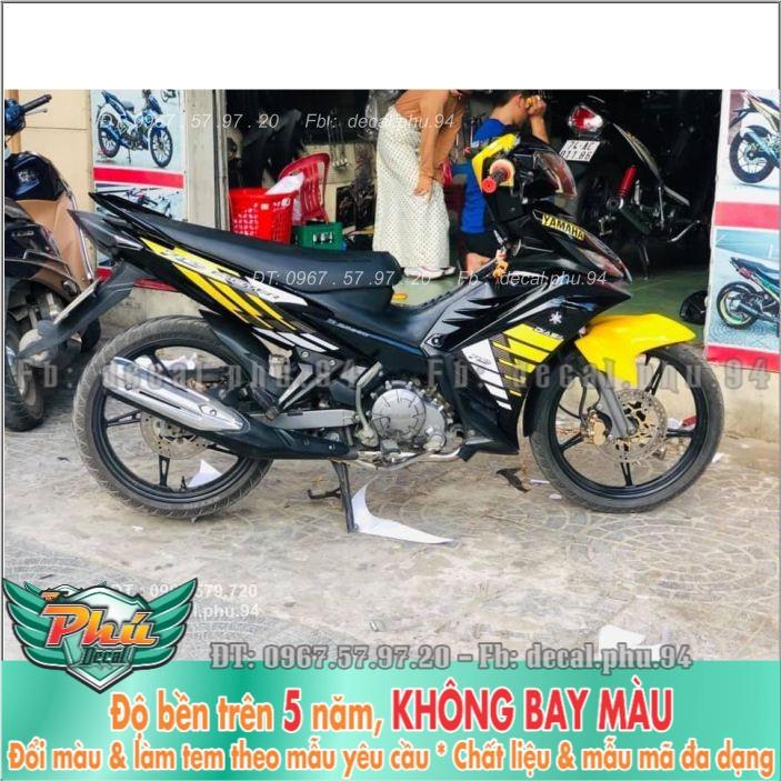 Tem rời Exciter 135 Vàng đen xám  -1