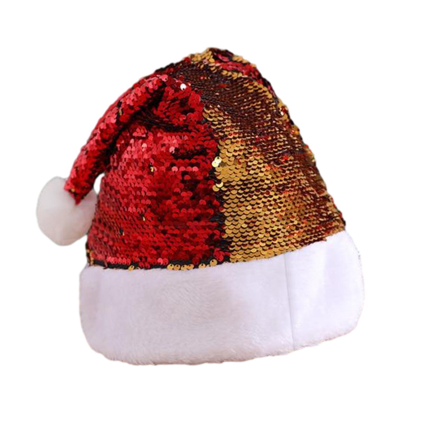 Sequin Christmas Hat Christmas Costume Headwear for Holiday Festive Supplies