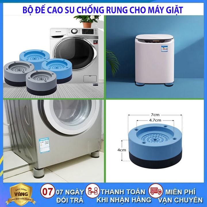 Bộ 4 miếng đệm cao su lót chân máy giặt chống rung chống ồn