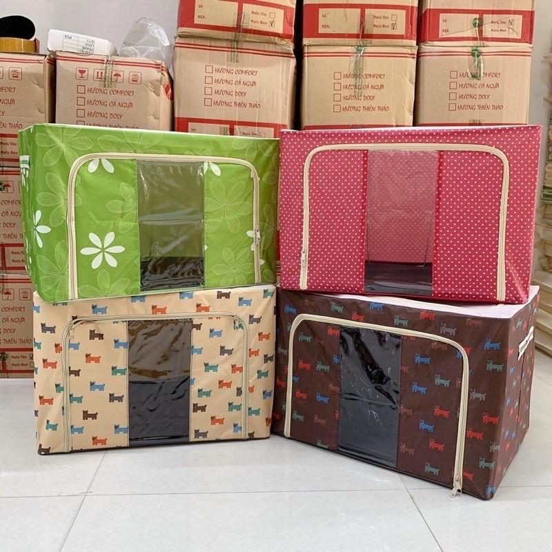 Túi đựng quần áo, chăn màn có khung kim loại chắc chắn