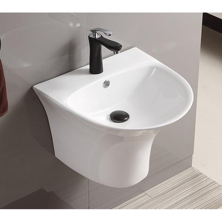 Lavabo/chậu rửa mặt treo tường màu trắng thanh khiết