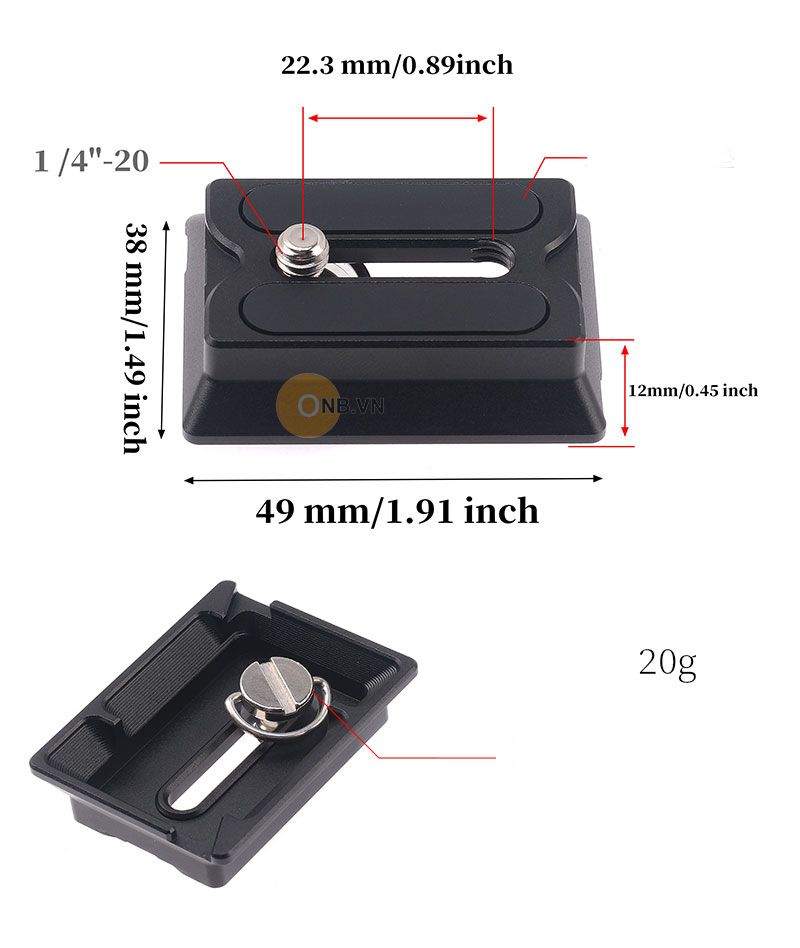 DJI R đế nâng Quick Plate hàng CNC Gimbal RS3 RS2 RSC2