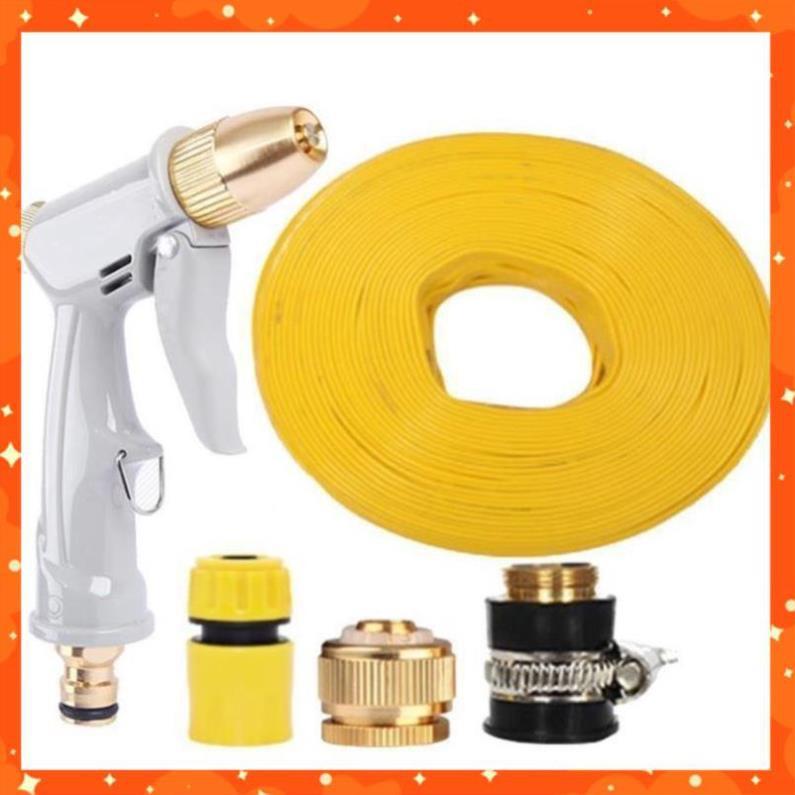 Bộ dây vòi xịt nước tưới cây rửa xe,tăng áp 3 lần, loại 3-5m 206846