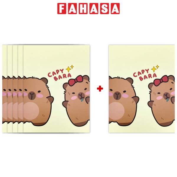 [MUA 5 TẶNG 1] Tập Học Sinh Capybara - 4 Ô Ly Vuông - 96 Trang 120gsm - The Sun 02