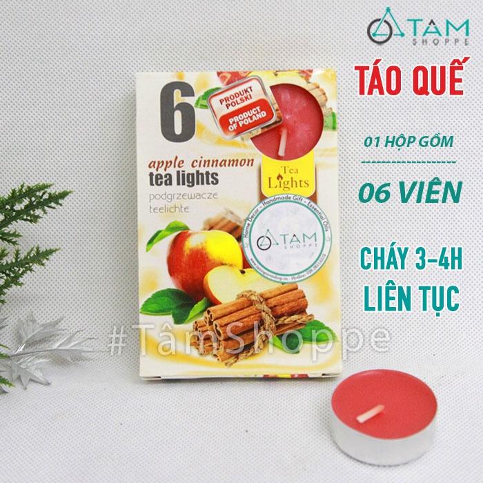 Vỉ 6 viên nến thơm tealight thiên nhiên NT-010