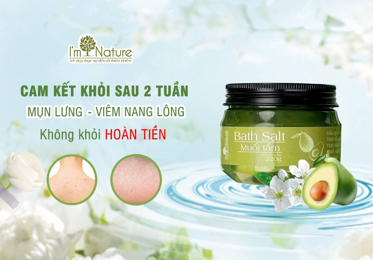 Muối tắm thảo mộc I’M NATURE 220g