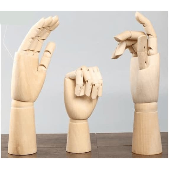 Nộm gỗ tay tạo hình Mont Marte - wooden hand