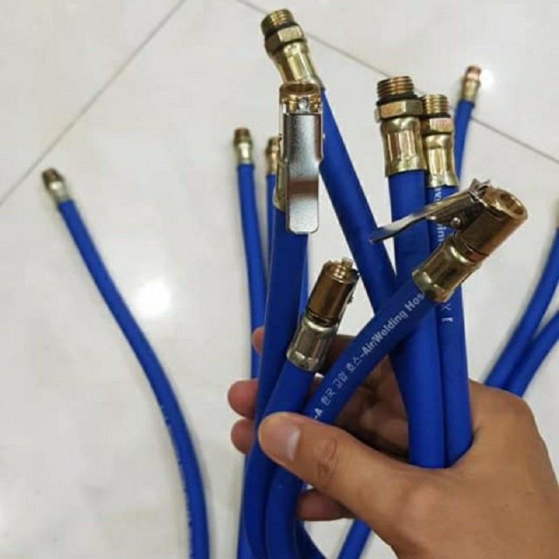 Dây bơm lốp ơi tô, xe máy đang đầu kẹp- hàng loại 1