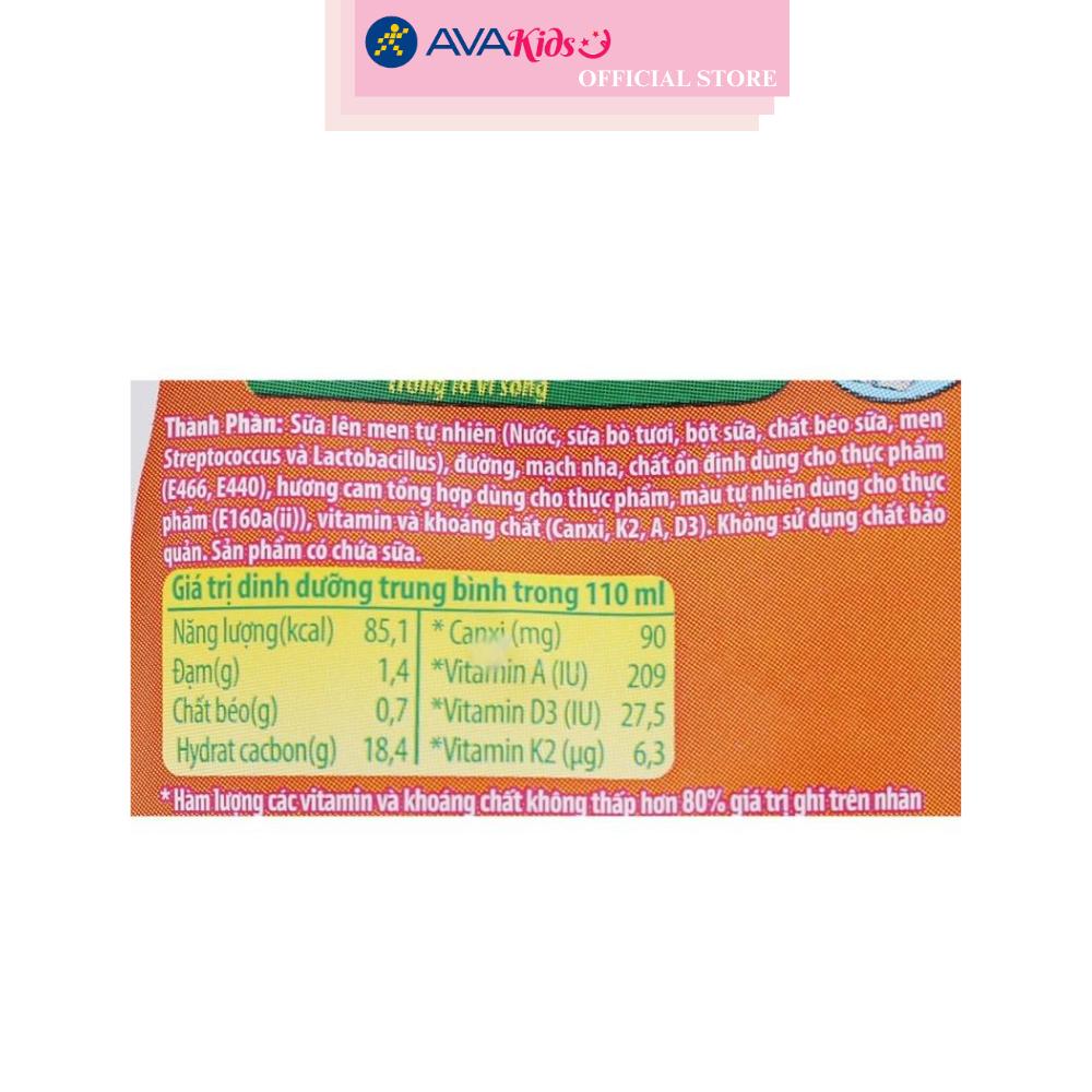 Sữa chua uống tiệt trùng LiF Kun vị cam 110 ml (từ 2 tuổi)