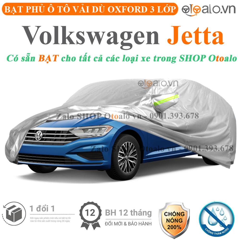Bạt che phủ xe ô tô Volkswagen Jetta vải dù 3 lớp CAO CẤP BPXOT - OTOALO