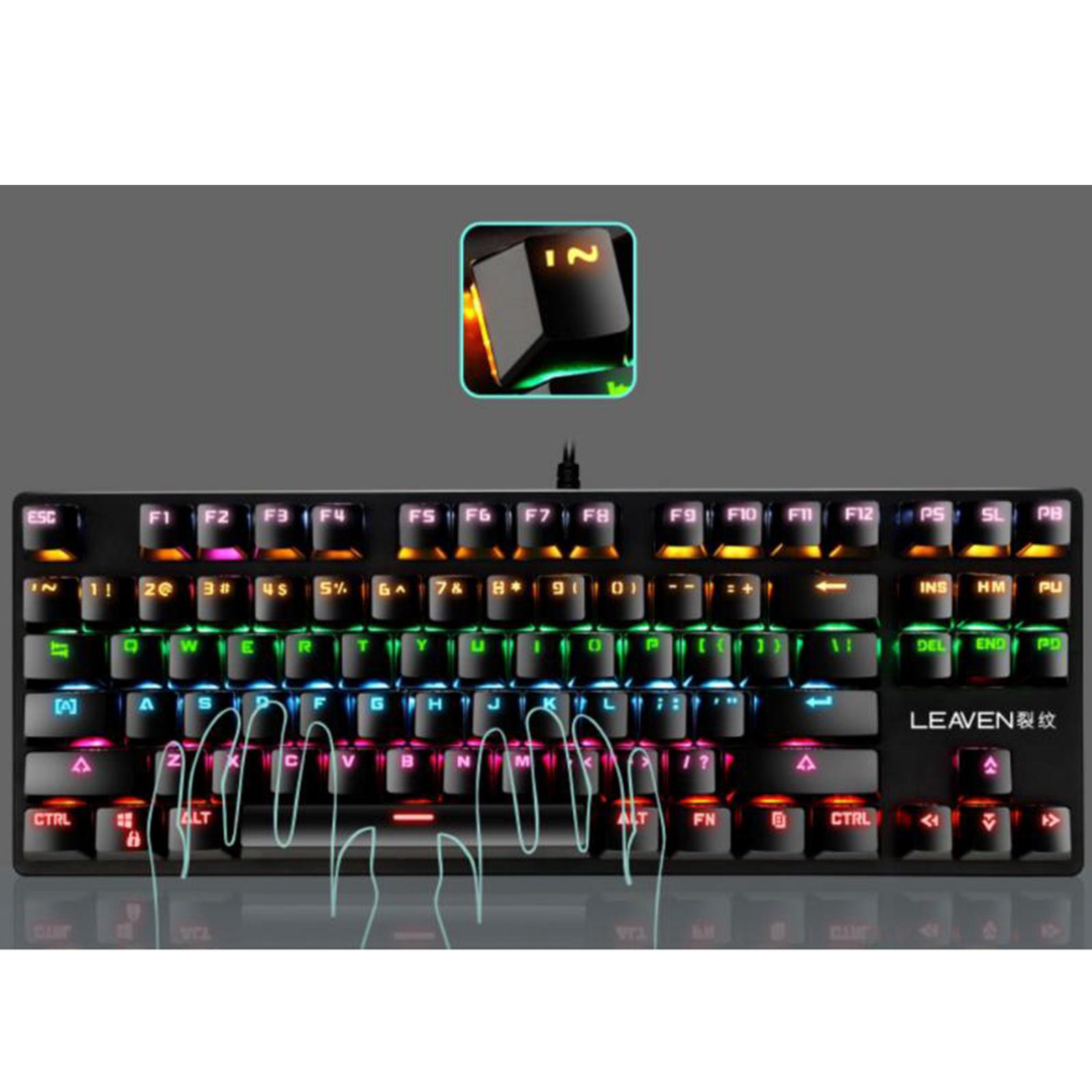 K550 Mechanical Gaming Keyboard Wired Keyboard 87 Keys RGB Backlit