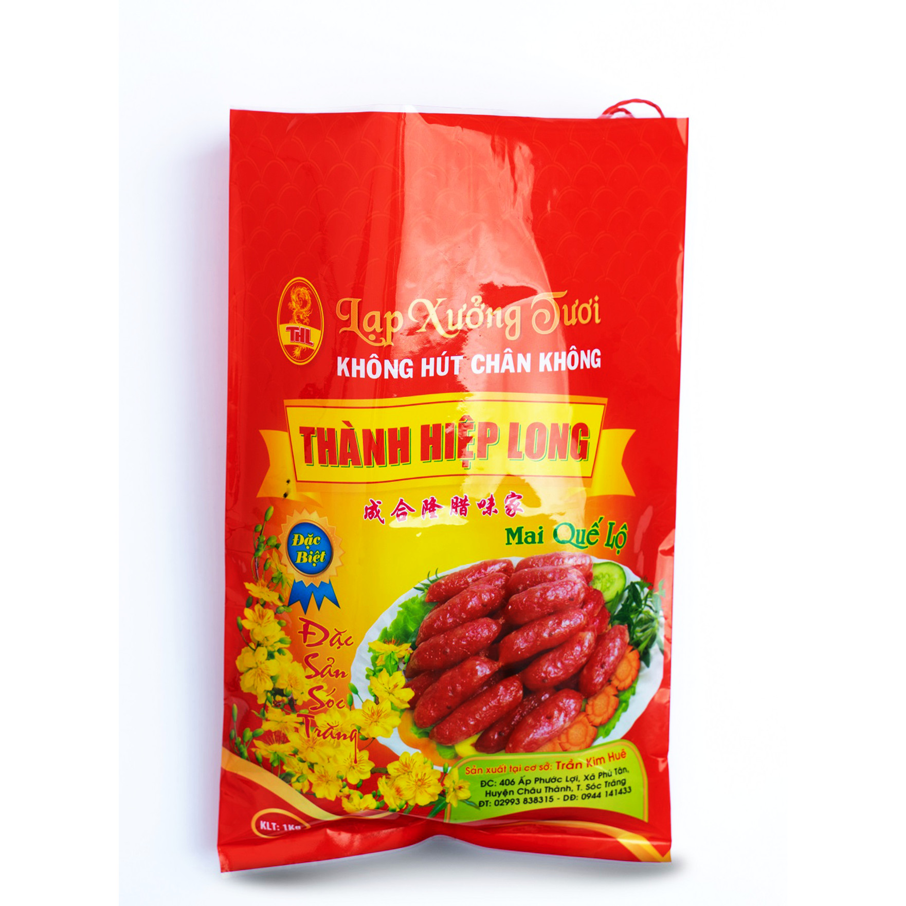 Lạp xưởng tươi Mai Quế Lộ Sóc Trăng - Bao bì 1kg