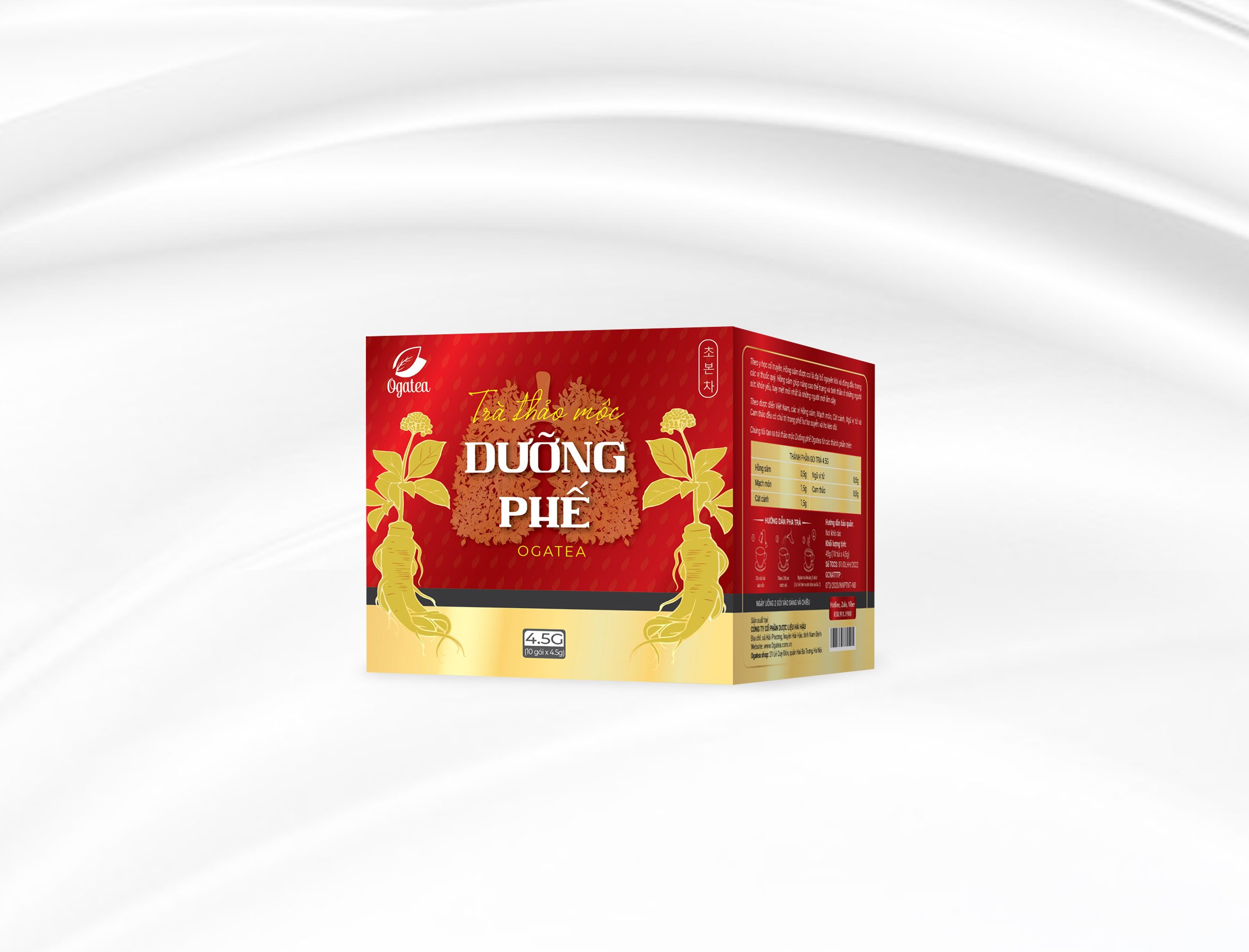 Trà thảo mộc Dưỡng phế Ogatea