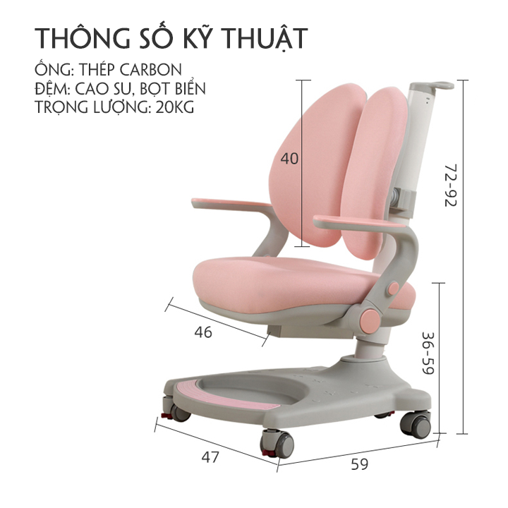Ghế Chống Gù Chống Cận Lưng Đôi. Ghế Học Sinh Chống Gù Chống Cận. Ghế Học Sinh Thông Minh