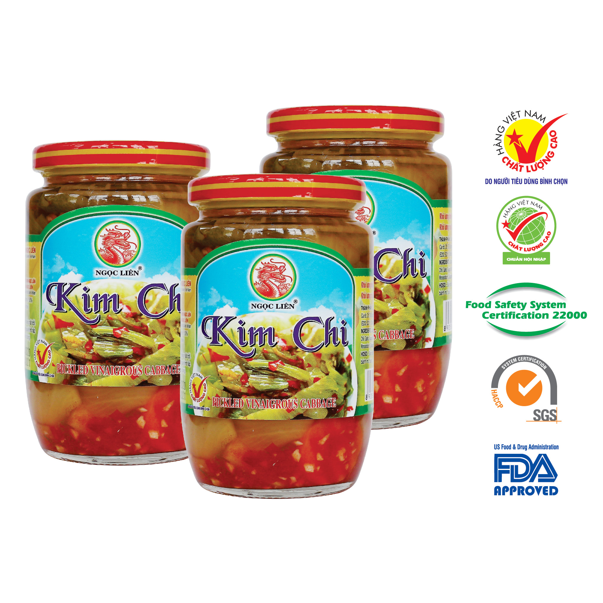 3 Hũ Kim Chi 385g Ngọc Liên