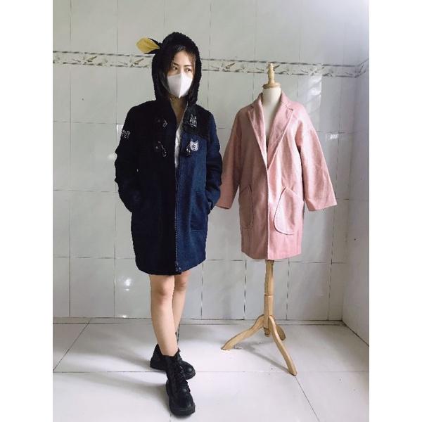 Áo khoác nữ dạ khuy sừng siêu hot siêu sang,bao chất