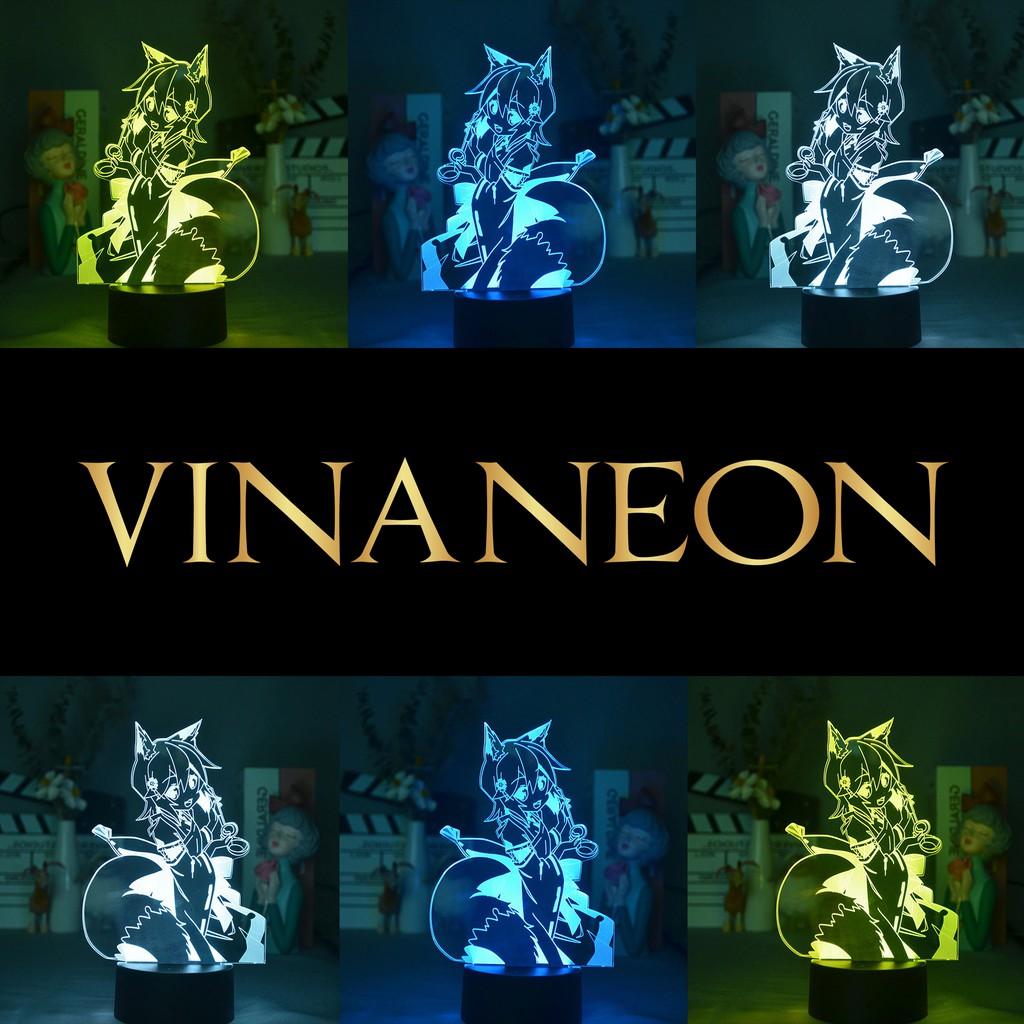 Đèn Led Trang Trí ️ Đèn Trang Trí Bàn Làm Việc Nhân Vật AHRI Đèn Neon Trang Trí Game