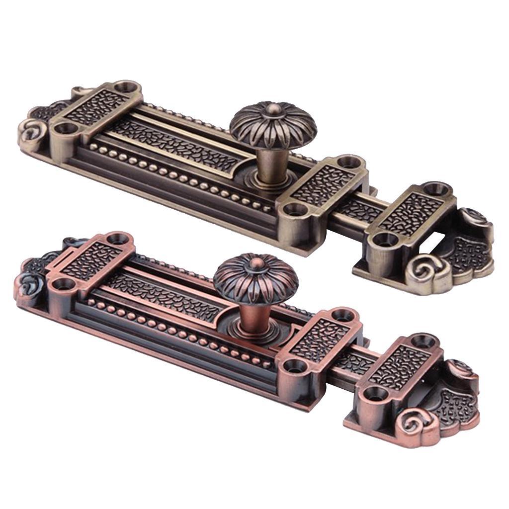 2 Packs 5-Inch Slide Latch Lock Door Safety Door Latch Slide Lock-12 Screws