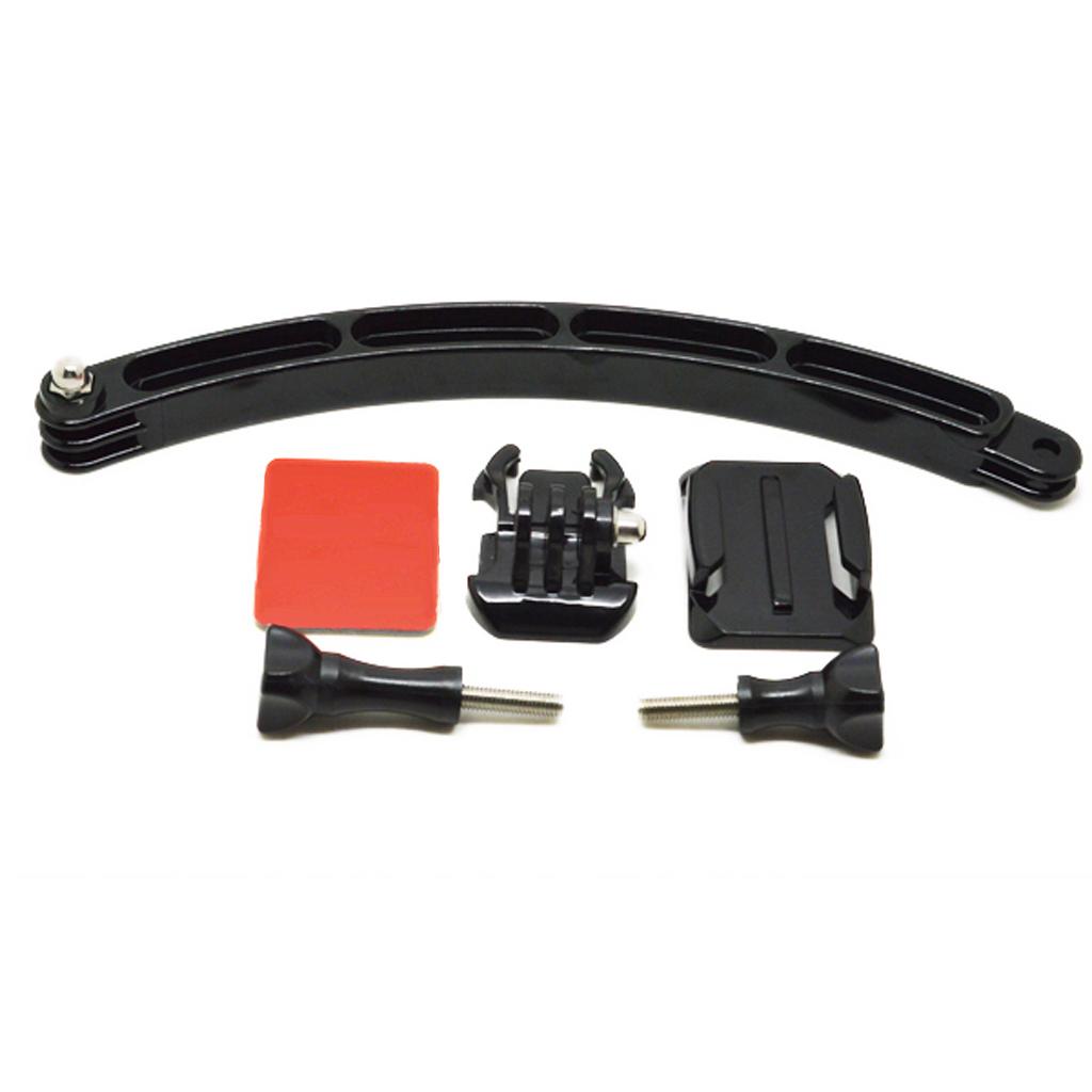 Extension Self Photo Arm Holder+Curved Adhesive Mount for 5 4 3 Camera