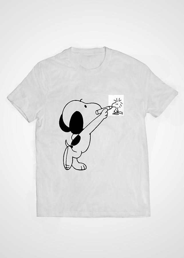Bộ 2 áo thun Cotton màu trắng cặp đôi in hình mẫu 10
