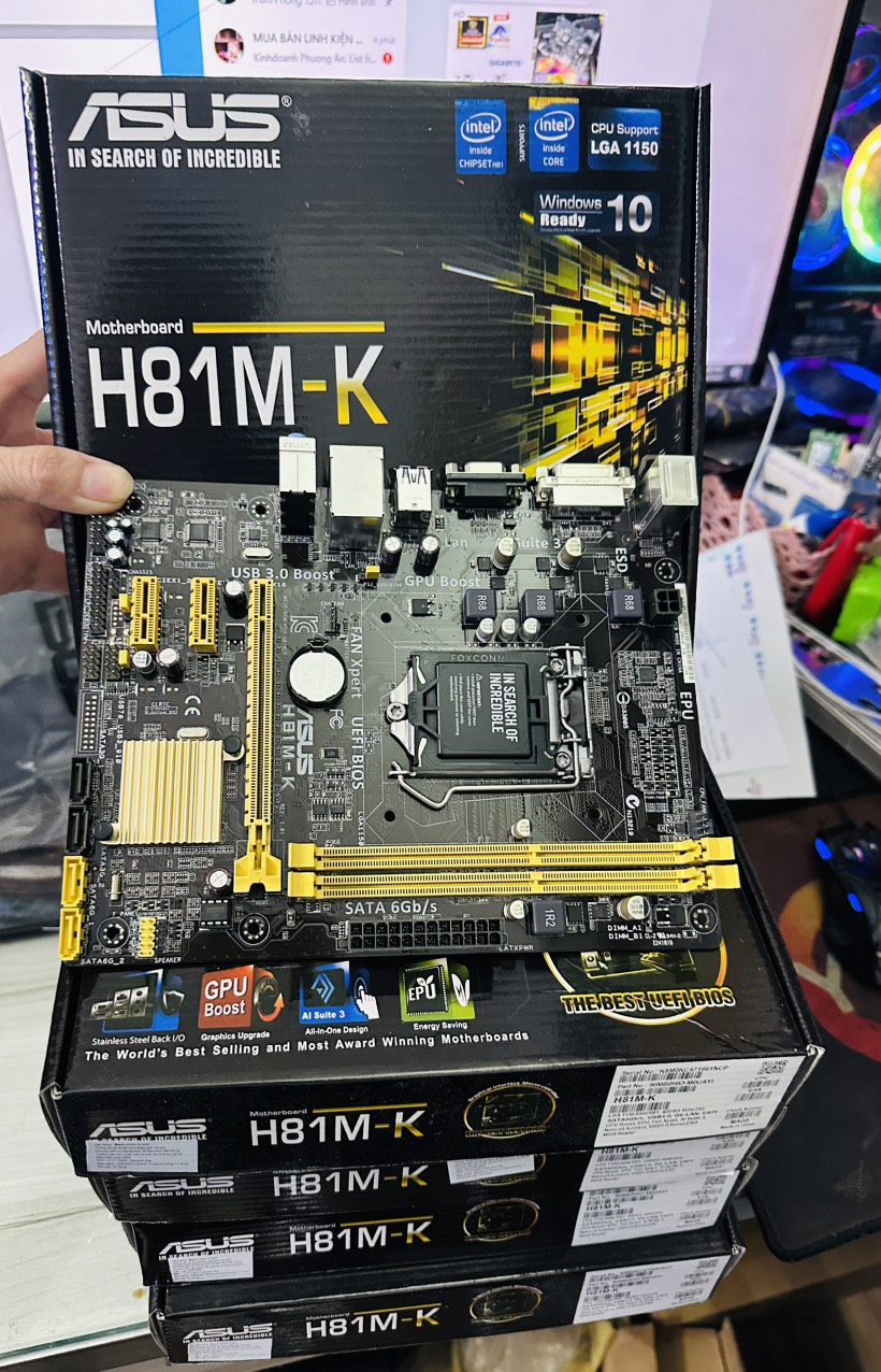 Bo Mạch Chủ (Mainboard) ASUS H81M-K (HÀNG CHÍNH HÃNG)