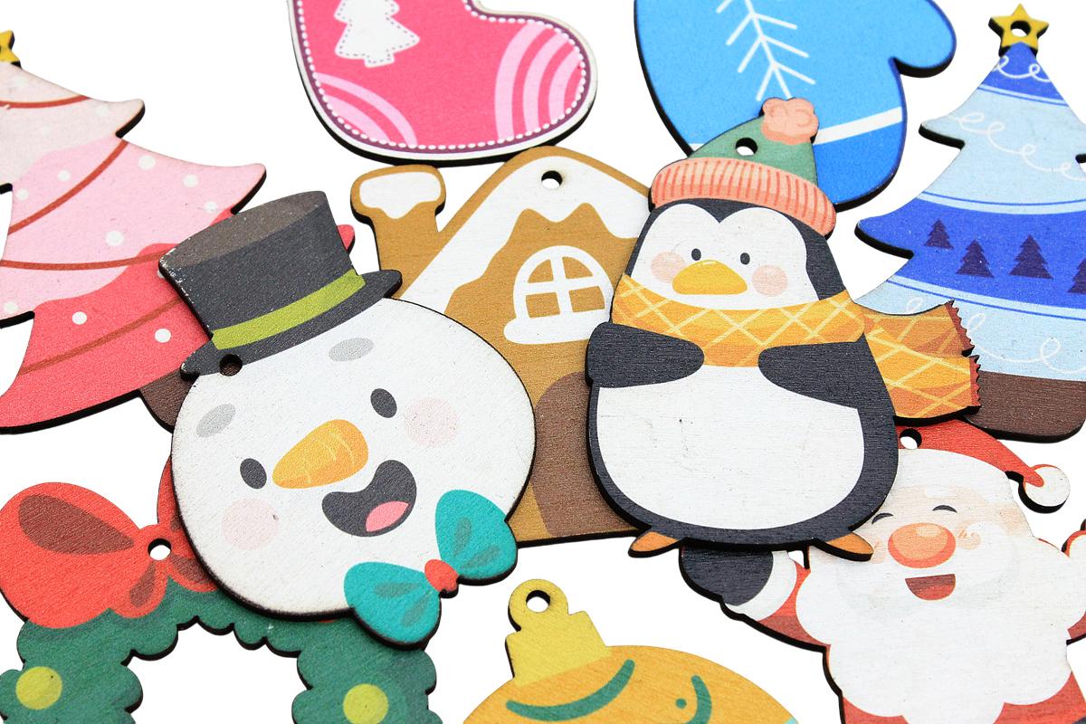 Dây Hình Gỗ Trang Trí Giáng Sinh - Bách Mộc - Set 7