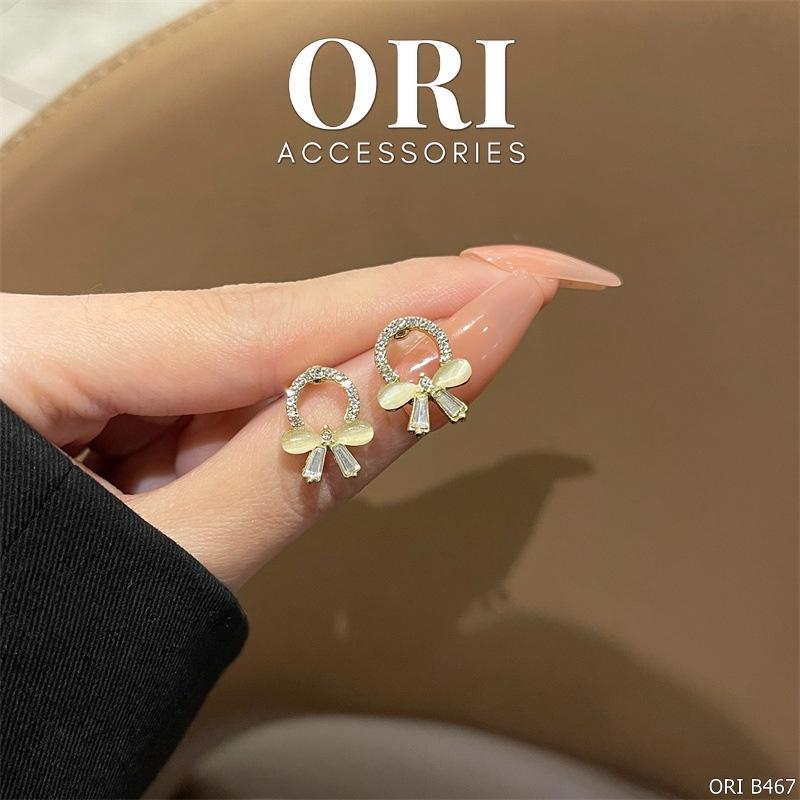 Bông tai nữ hình nơ xinh xắn ORI ACCESSORIES B467