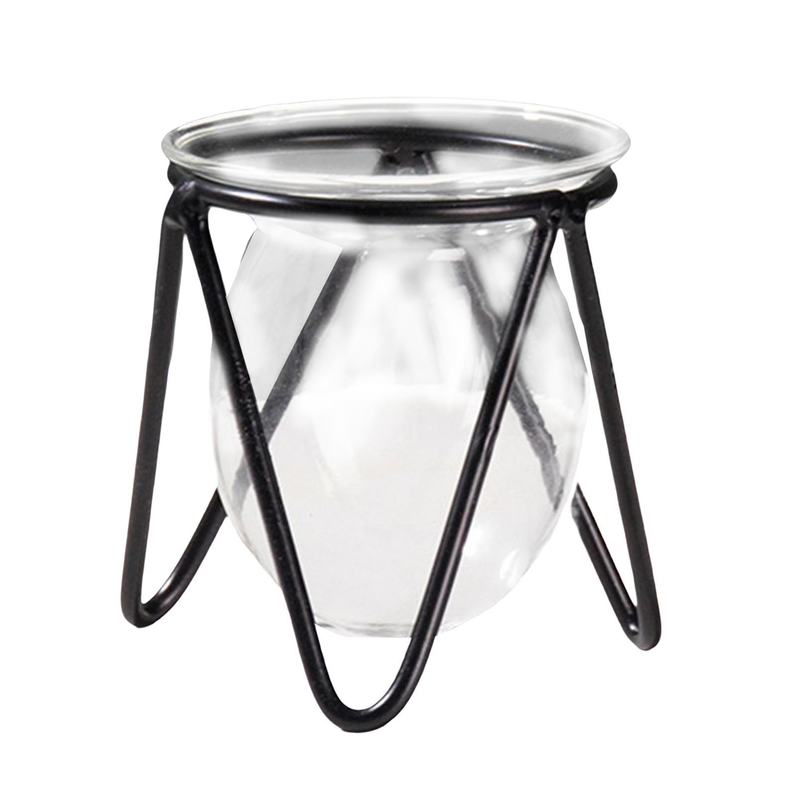 Plant Iron Line Flower Vase Ornament Home Art Desktop