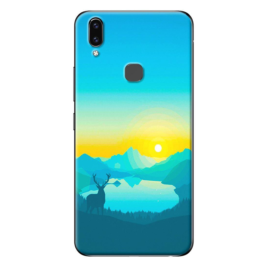 Ốp Lưng Dành Cho Vivo V9 - Nai Trong Hồ Xanh
