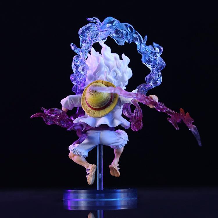 Mô Hình Luffy Gear 5 Cầm Sét 10Cm Mô hình One Piece Cao Cấp, Figure Mô Hình Anmie One Piece Luffy Vua Hải Tặc
