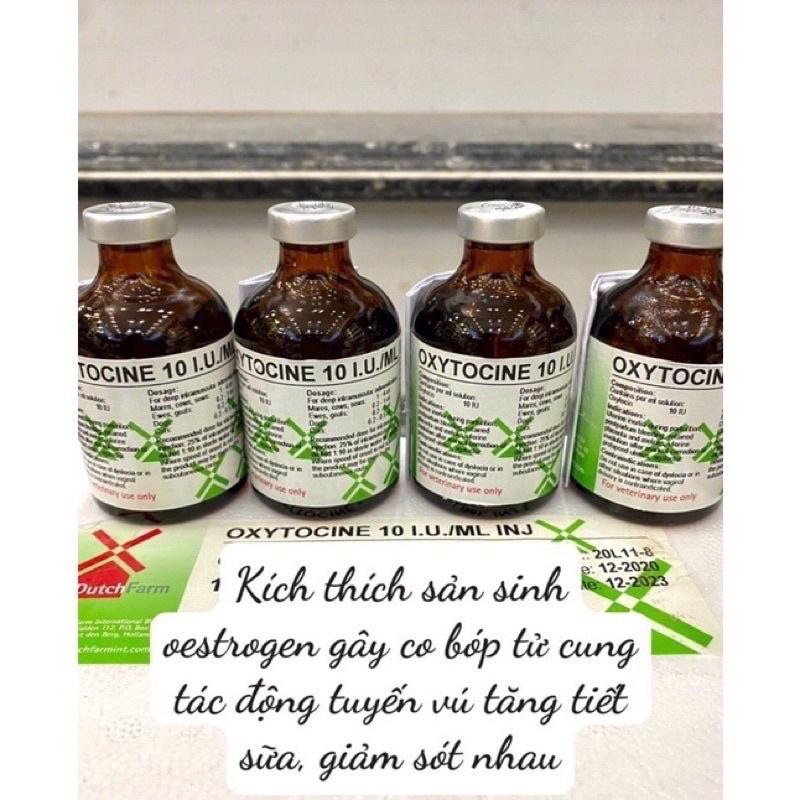 [ THÚ Y ] 1 lọ OXYTOCIN 10 I.U/ML Nhu động tử cung trong khi đẻ, giảm sót nhau và giảm viêm tử cung sau khi đẻ ; sa tử cung, trị mất sữa dùng cho chó mèo trâu bò lợn