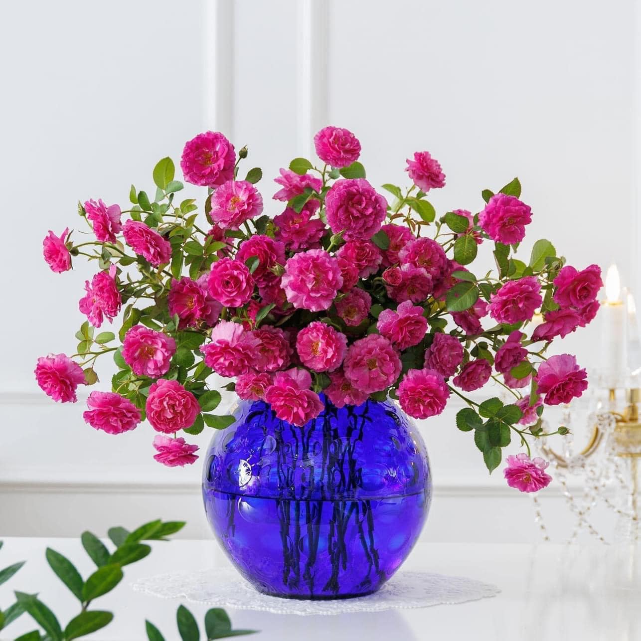 Lọ hoa Bohemia Optika (Trắng, hồng, khói, tím, xanh lá cây, xanh nước biển, xanh đậm, vàng)